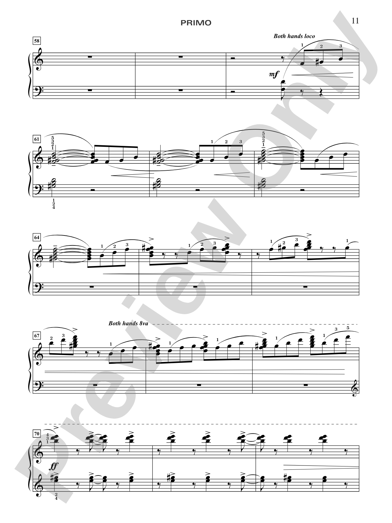 Bumble Boogie - Piano Quartet (2 Pianos, 8 Hands): Piano