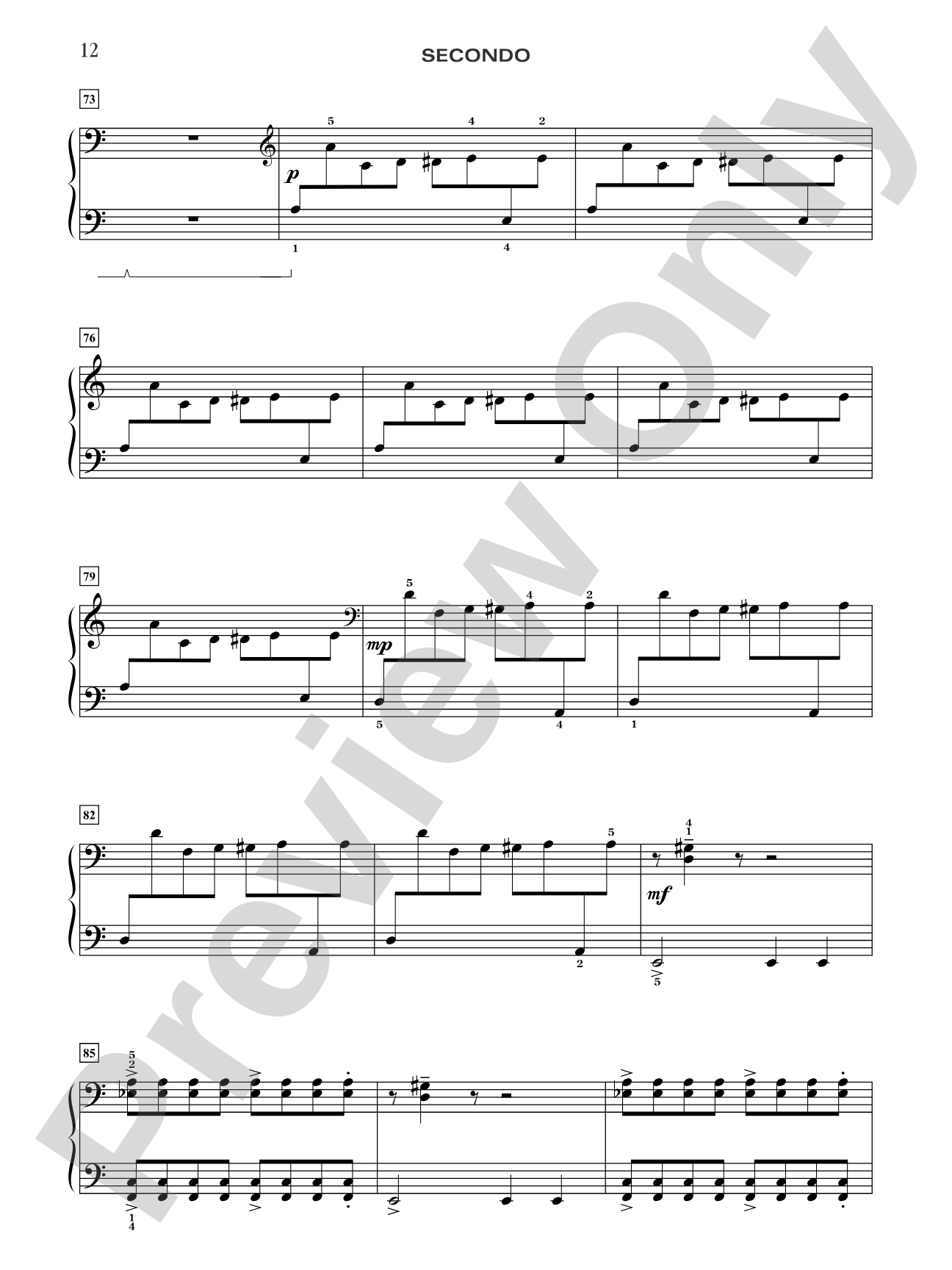 Bumble Boogie - Piano Quartet (2 Pianos, 8 Hands): Piano