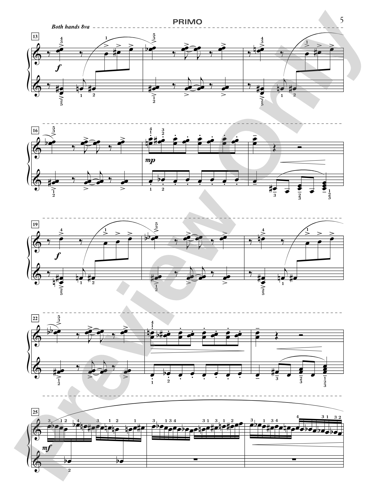 Bumble Boogie - Piano Quartet (2 Pianos, 8 Hands): Piano