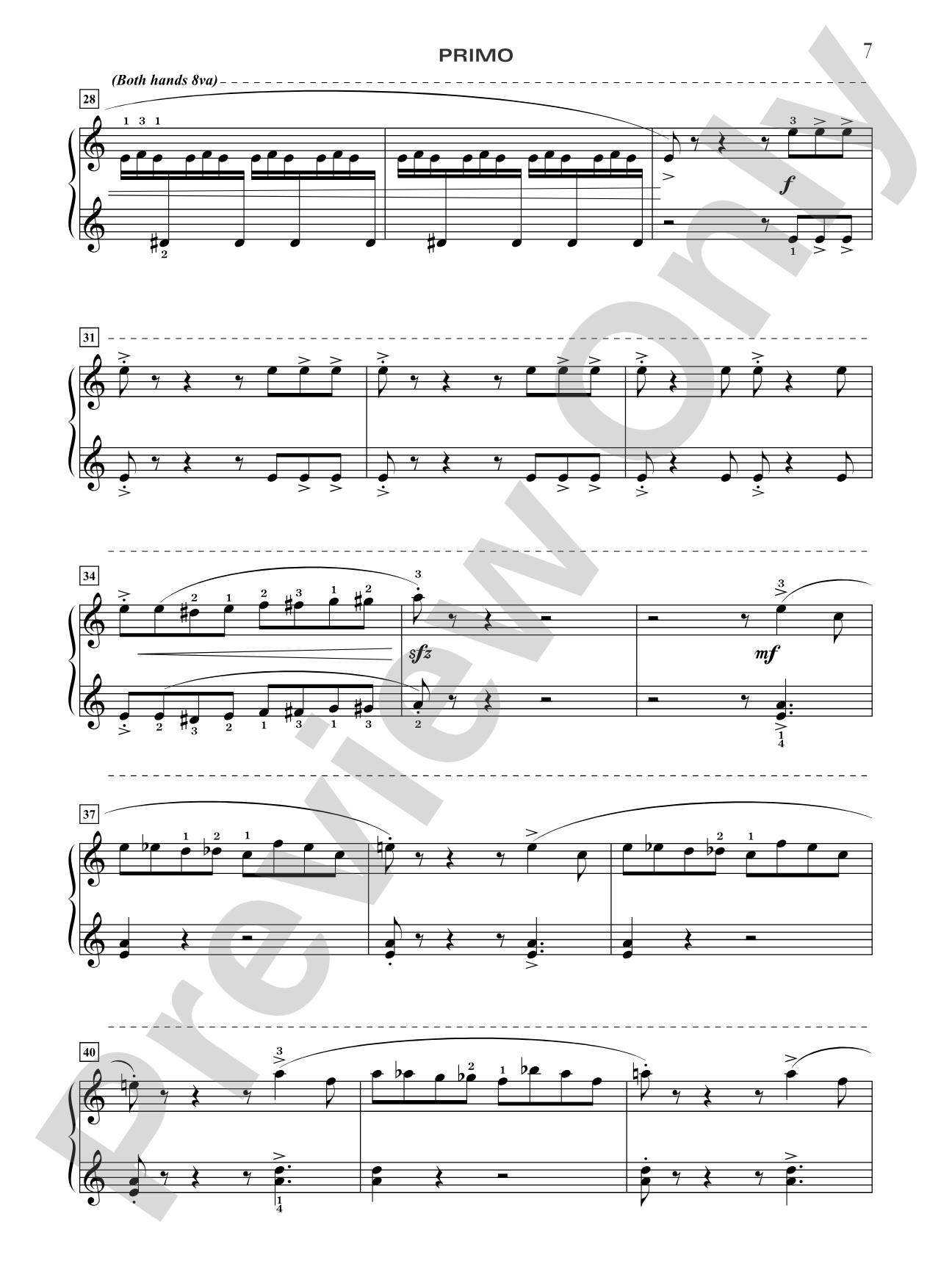 Bumble Boogie - Piano Quartet (2 Pianos, 8 Hands): Piano