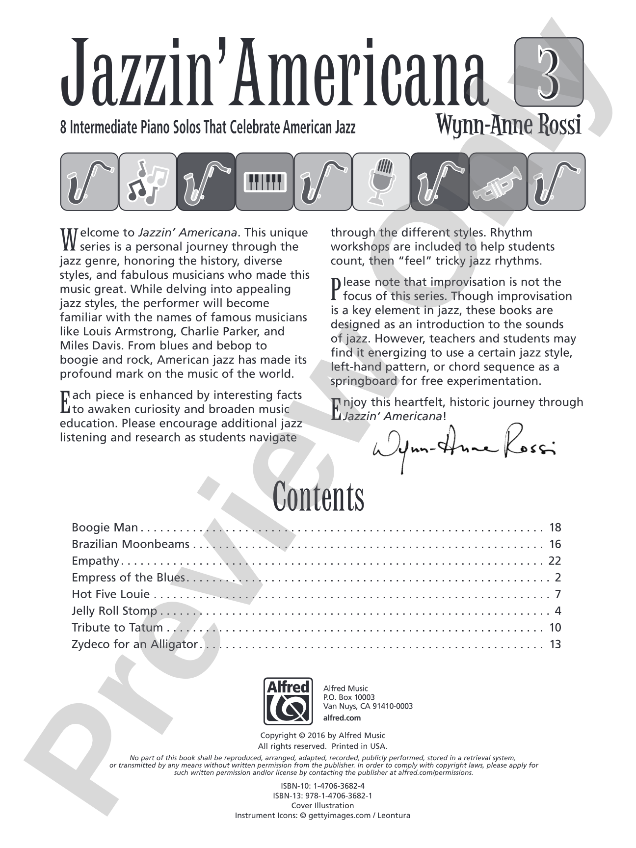 Jazzin' Americana 3: 8 Intermediate Piano Solos That Celebrate American Jazz: Piano