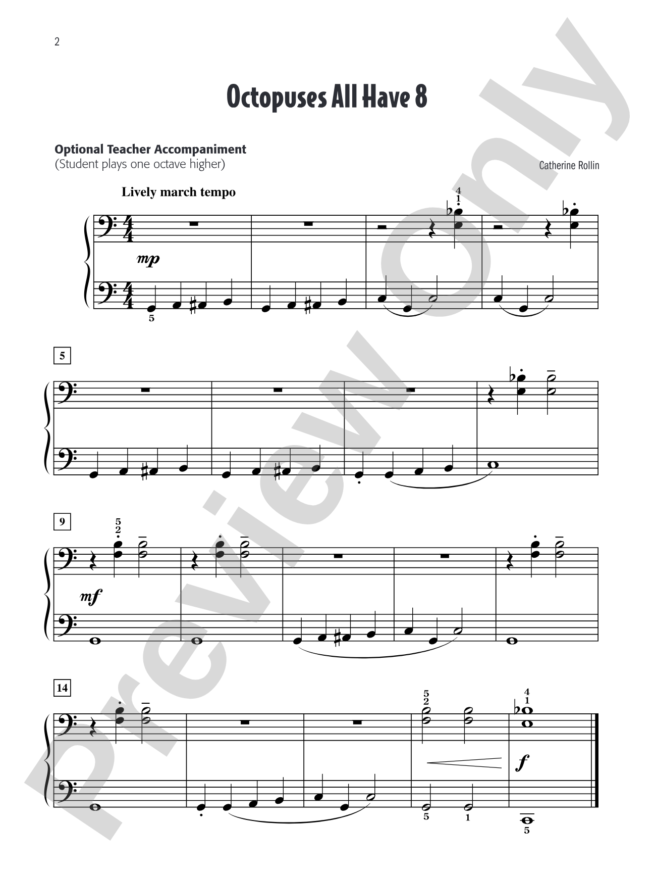 Catherine Rollin's Favorite Solos, Book 1: 10 of Her Original Piano Solos: Piano