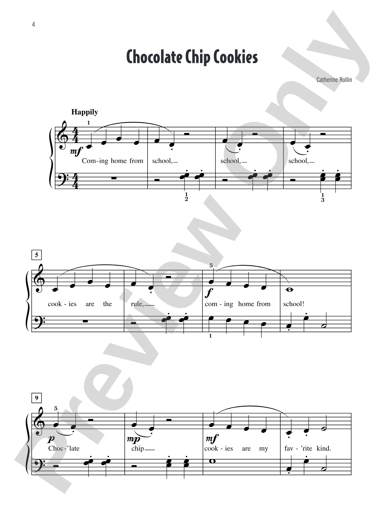 Catherine Rollin's Favorite Solos, Book 1: 10 of Her Original Piano Solos: Piano