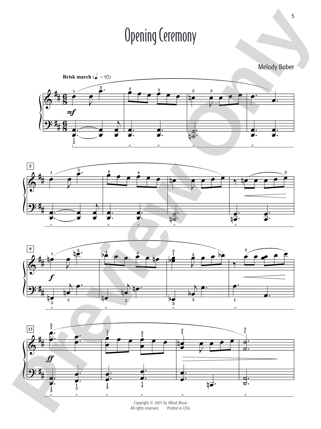 Melody Bober's Favorite Solos, Book 3: 7 of Her Original Piano Solos: Piano
