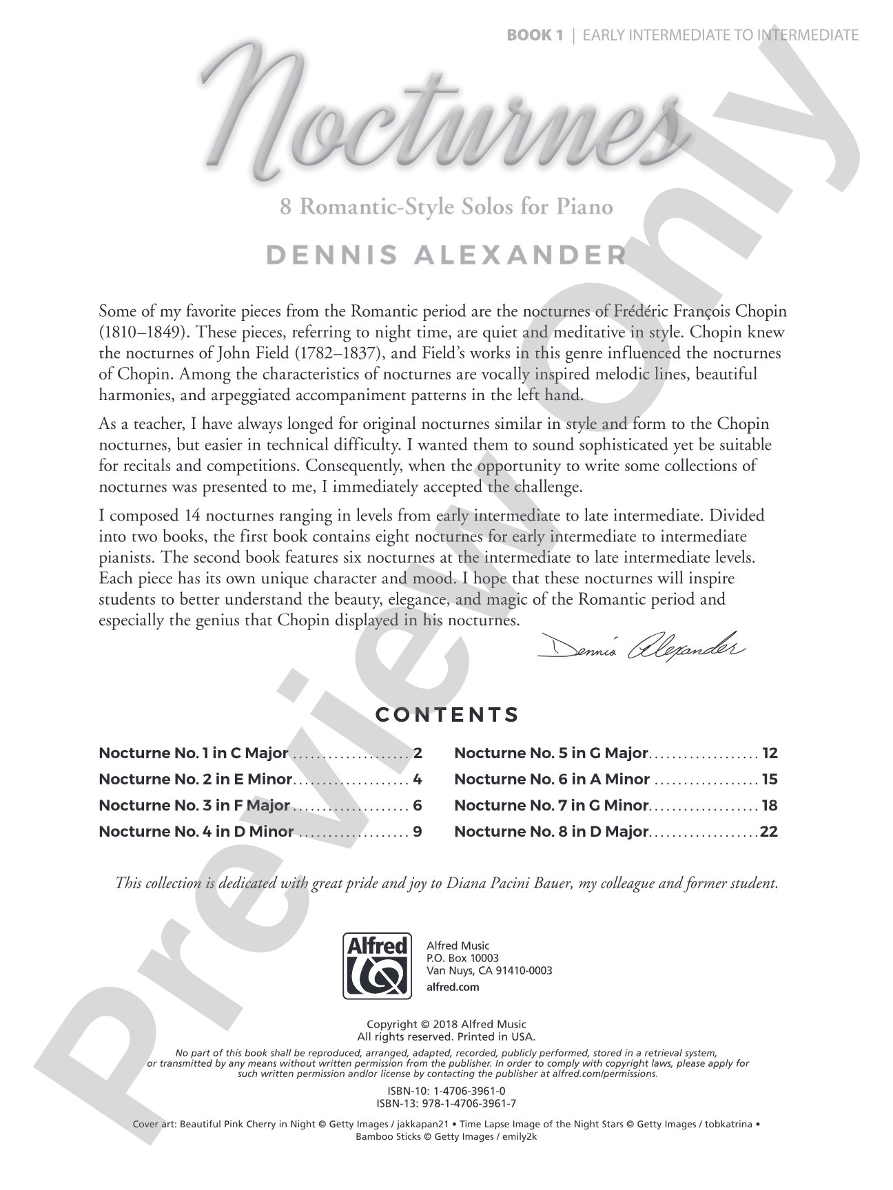 Nocturnes, Book 1: 8 Romantic-Style Solos for Piano: Piano