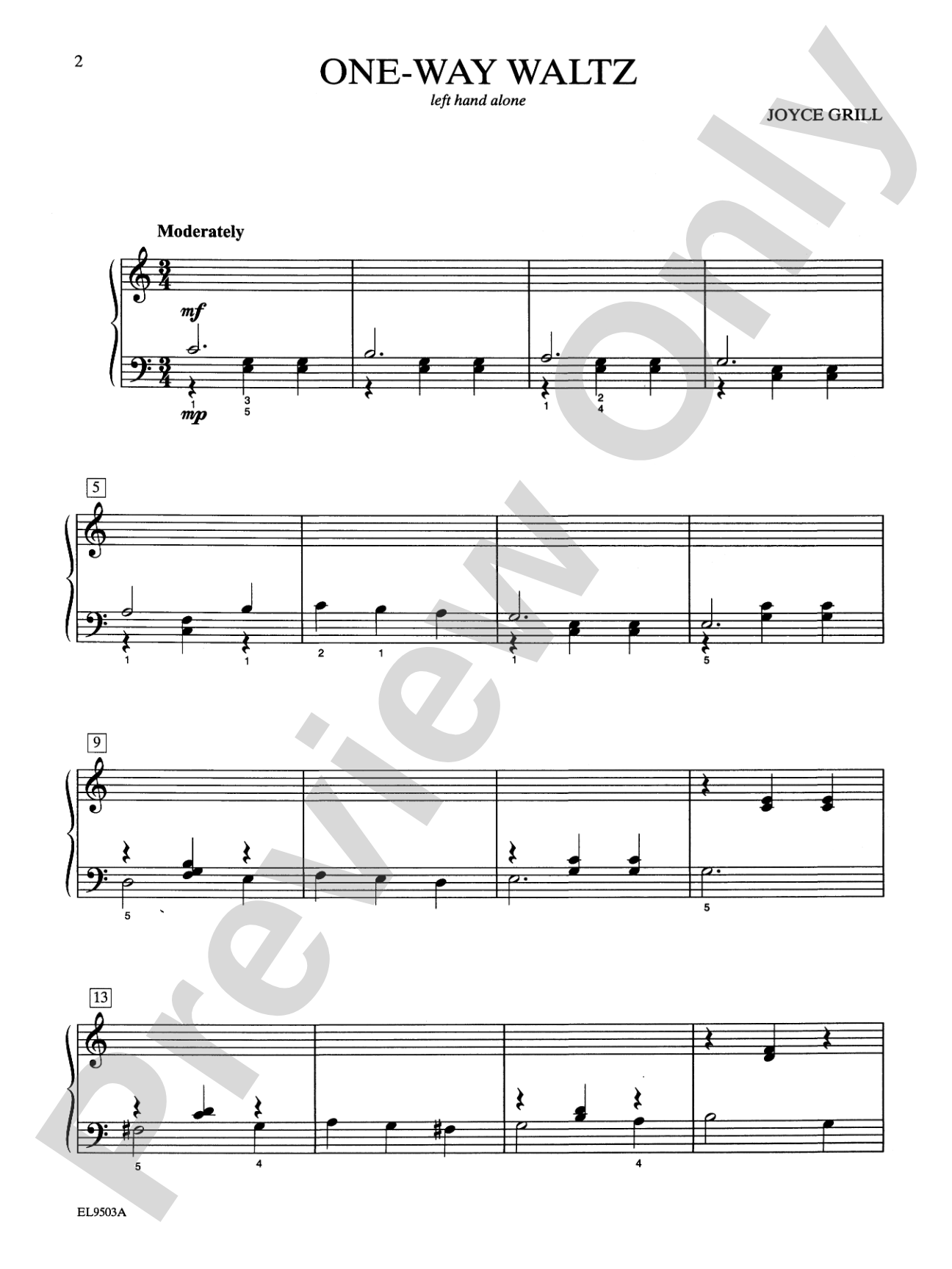 Left Alone -- Right On!: 14 Original Pieces for Left Hand Alone or Right Hand Alone: Piano