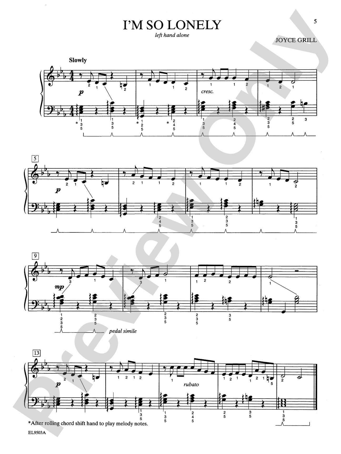 Left Alone -- Right On!: 14 Original Pieces for Left Hand Alone or Right Hand Alone: Piano