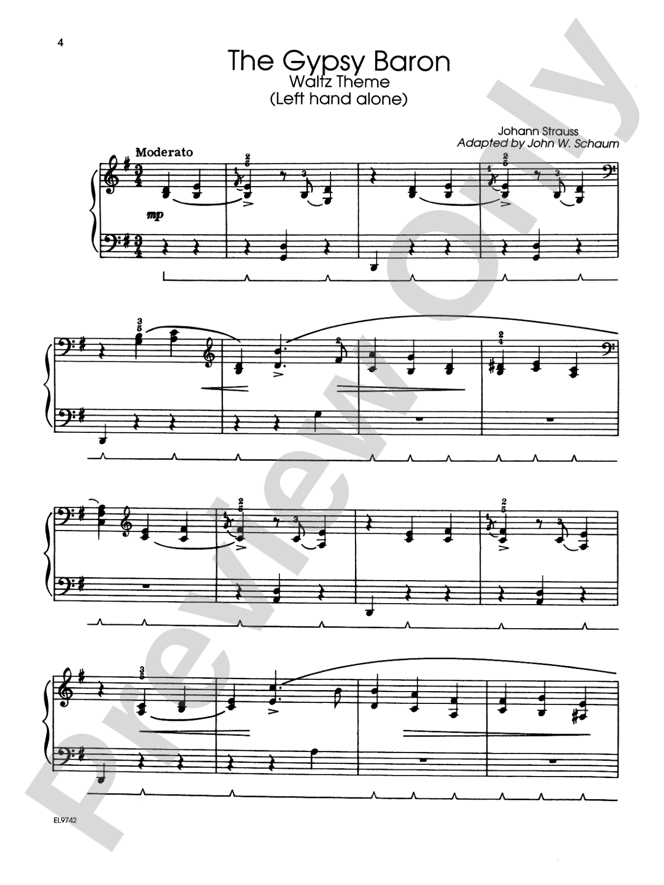 Left-Hand Solos, Book 2 (for left hand alone): Piano