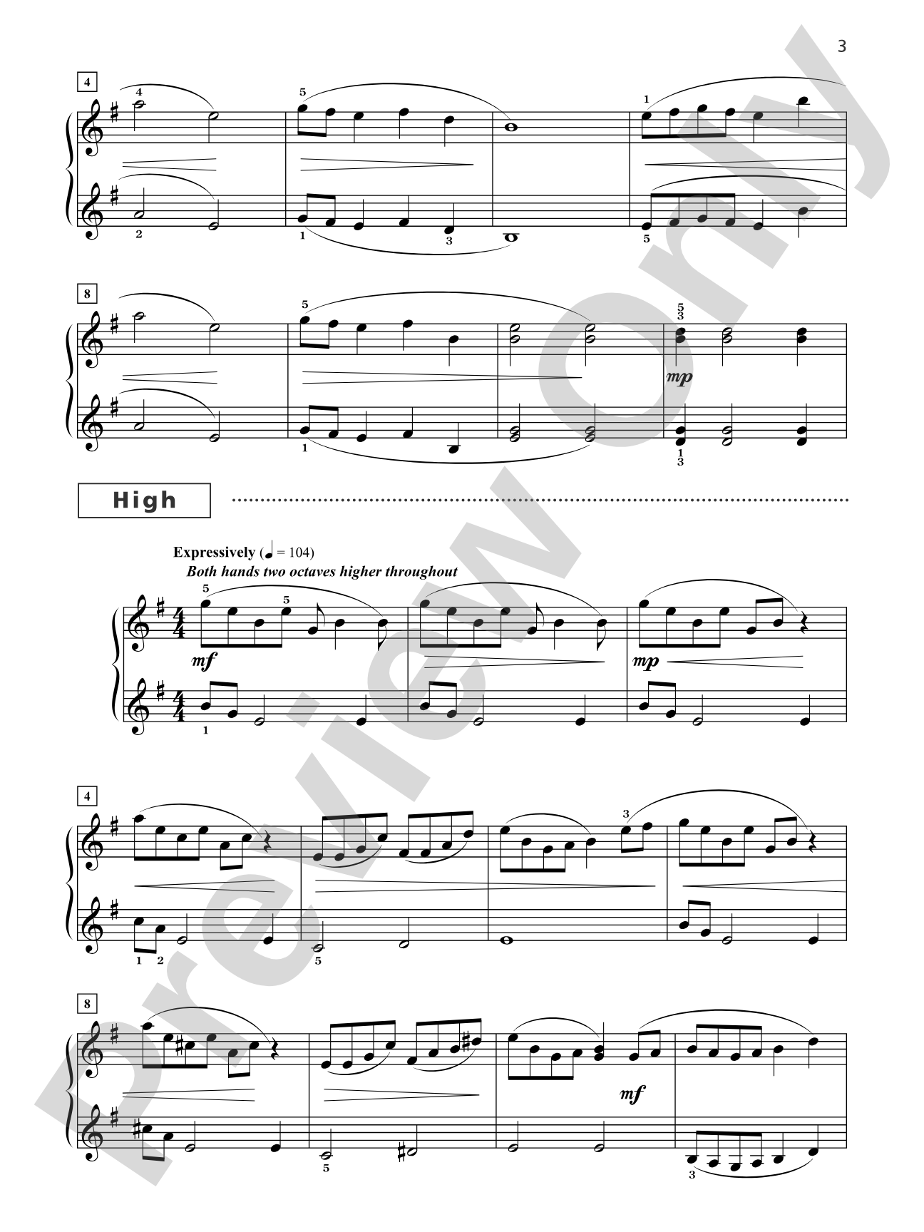 Grand Trios for Piano, Book 5: 4 Intermediate Pieces for One Piano, Six Hands: Piano