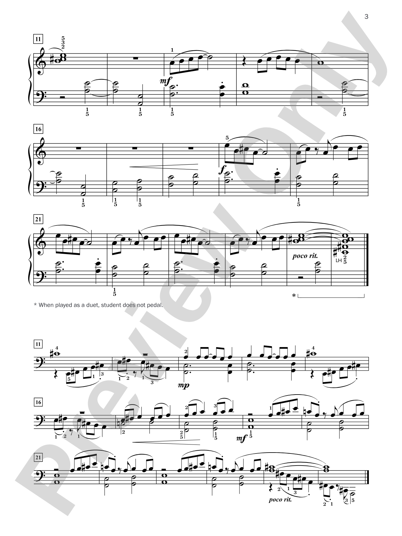 Five-Star Solos, Book 3: 11 Colorful Piano Solos with Optional Duet Accompaniments: Piano