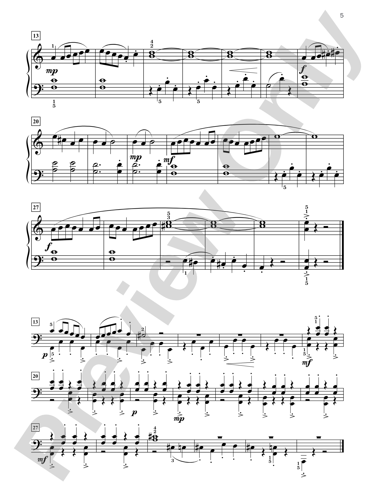 Five-Star Solos, Book 3: 11 Colorful Piano Solos with Optional Duet Accompaniments: Piano