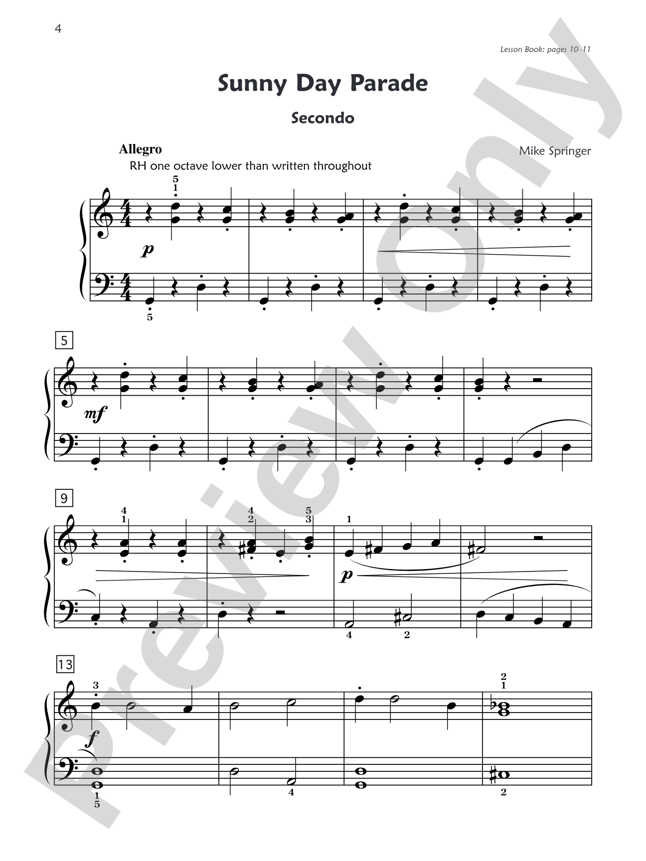Premier Piano Course, Duet 2A: Piano Duets & Four Hands
