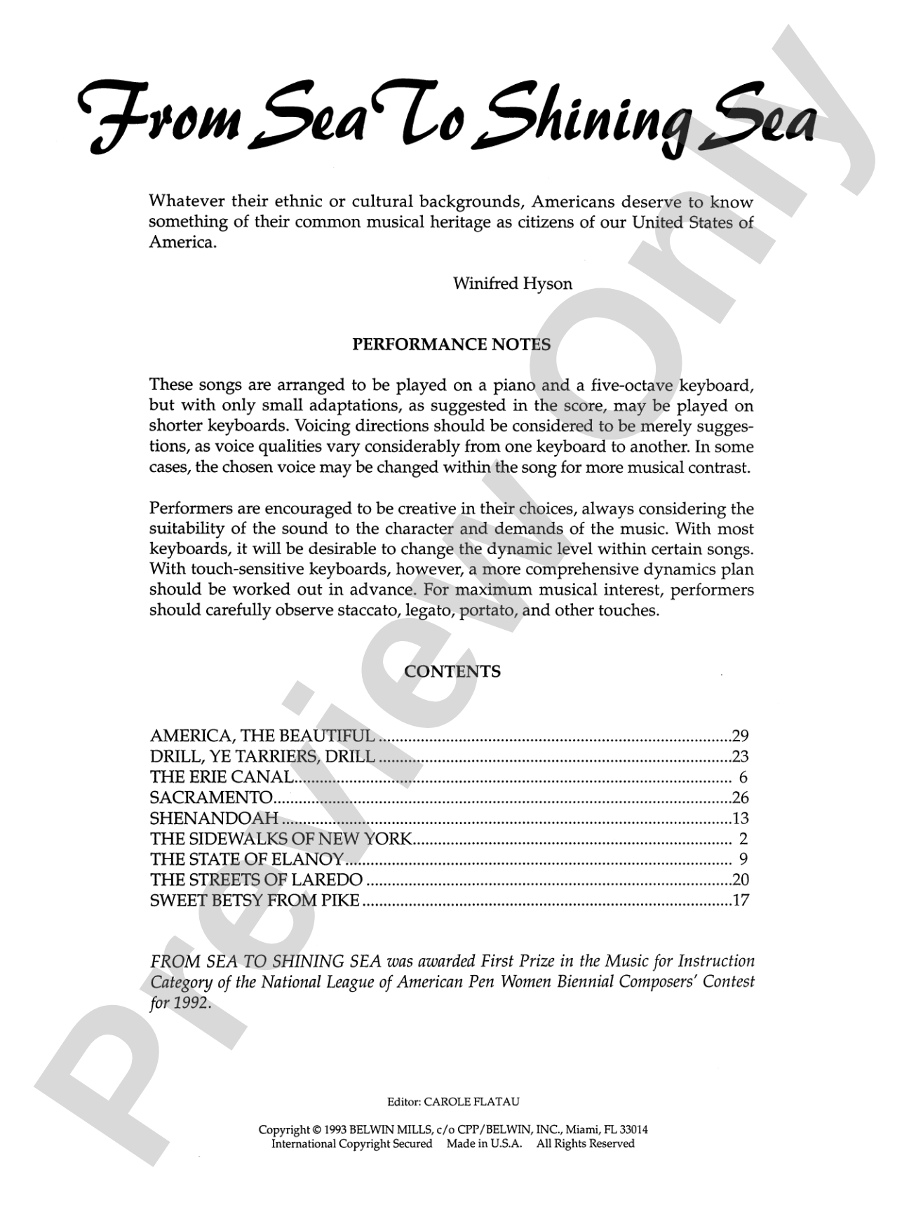 From Sea to Shining Sea: Nine American Heritage Songs - Piano Duo (2 Pianos, 4 Hands): Piano Duets & Four Hands
