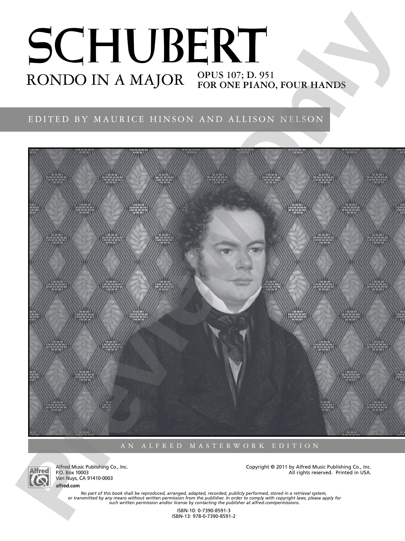 Schubert: Rondo in A Major, Opus 107, D. 951 - Piano Duet (1 Piano, 4 Hands): Piano Duets & Four Hands