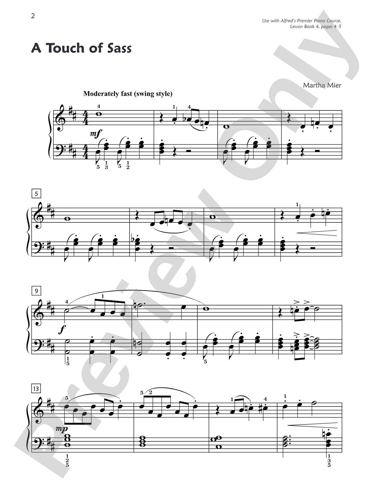 Premier Piano Course, Jazz, Rags & Blues 4: Piano