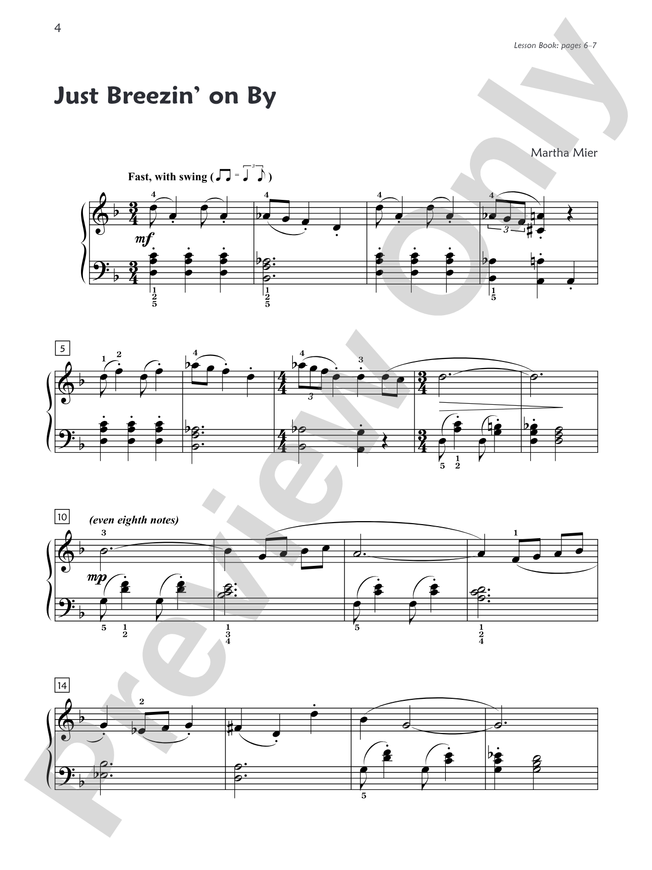 Premier Piano Course, Jazz, Rags & Blues 6: Piano