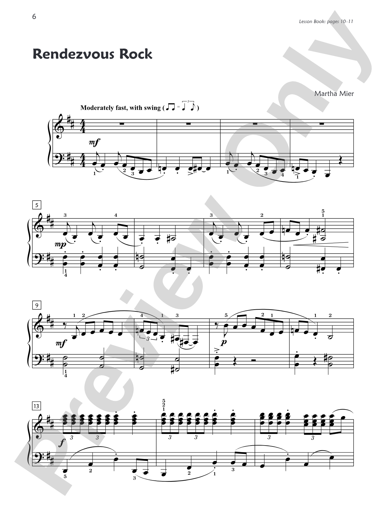 Premier Piano Course, Jazz, Rags & Blues 6: Piano