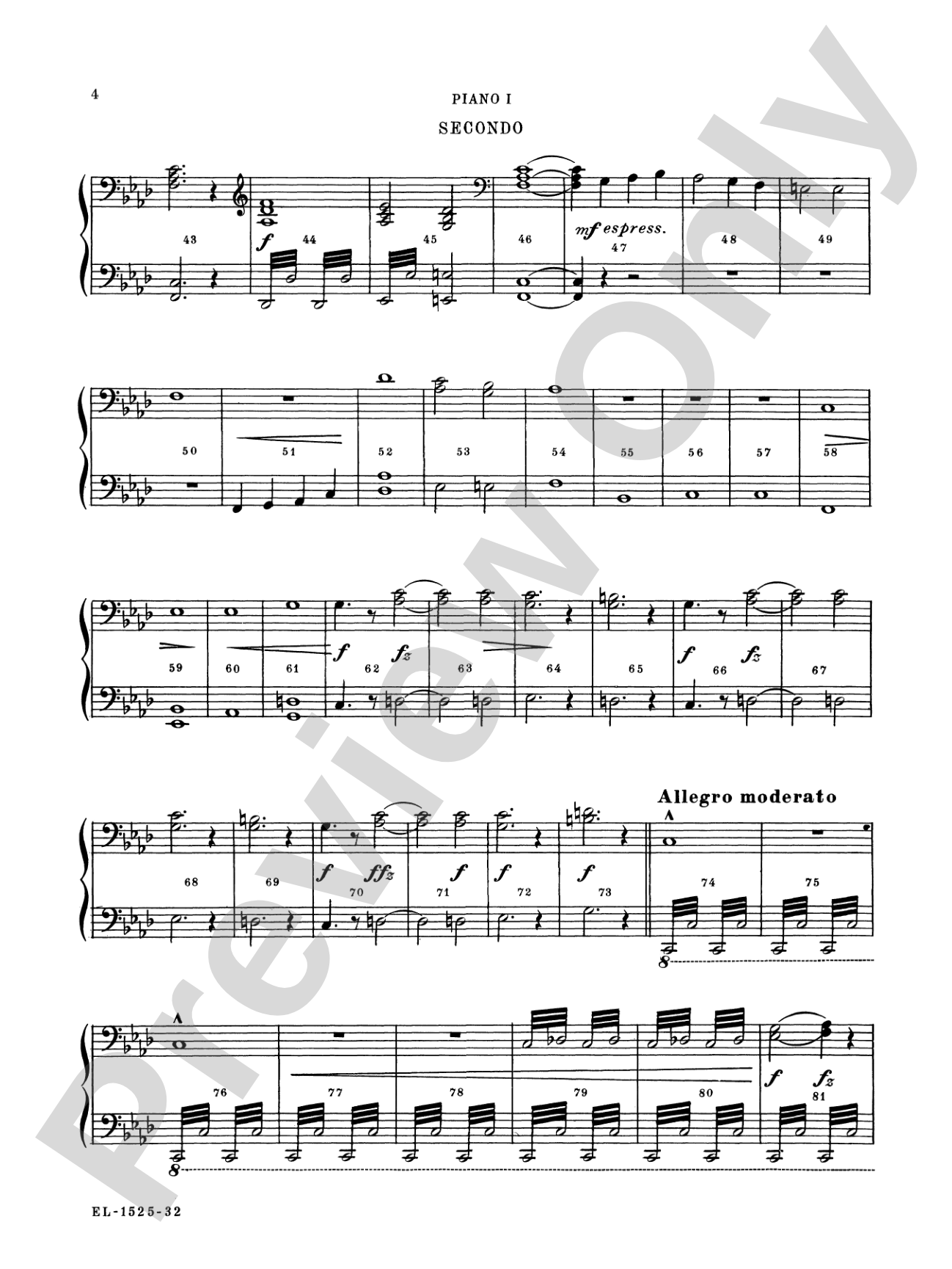 Finlandia - Piano Quartet (2 Pianos, 8 Hands): Piano