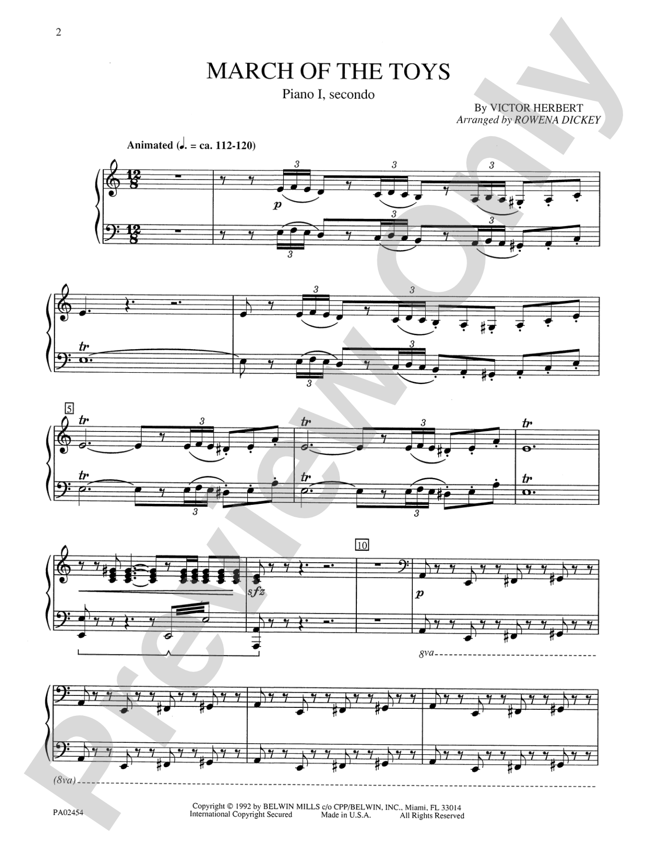 March of the Toys - Piano Quartet (2 Pianos, 8 Hands): Piano