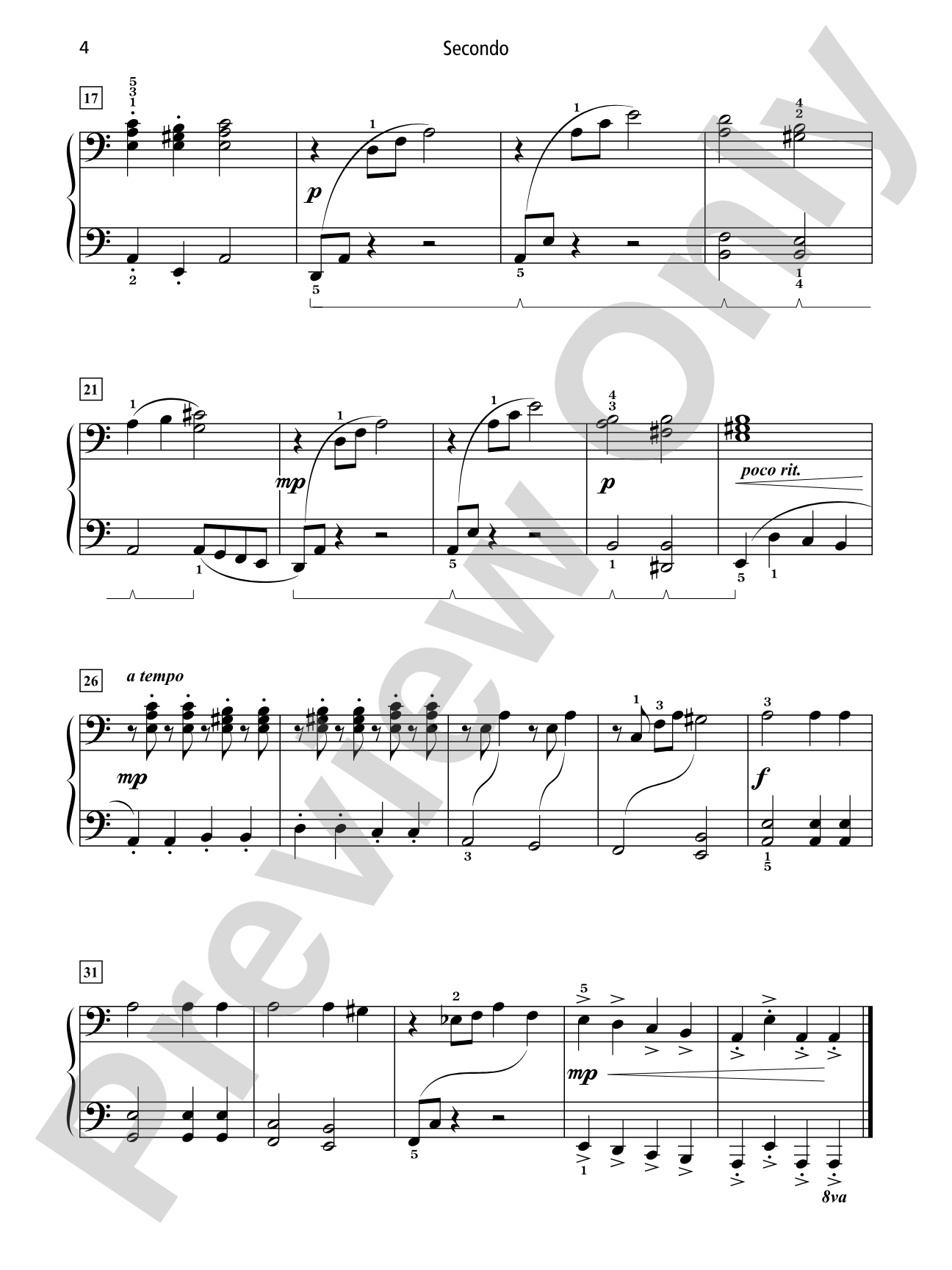 Grand Duets for Piano, Book 4: 6 Early Intermediate Pieces for One Piano, Four Hands: Piano Duets & Four Hands