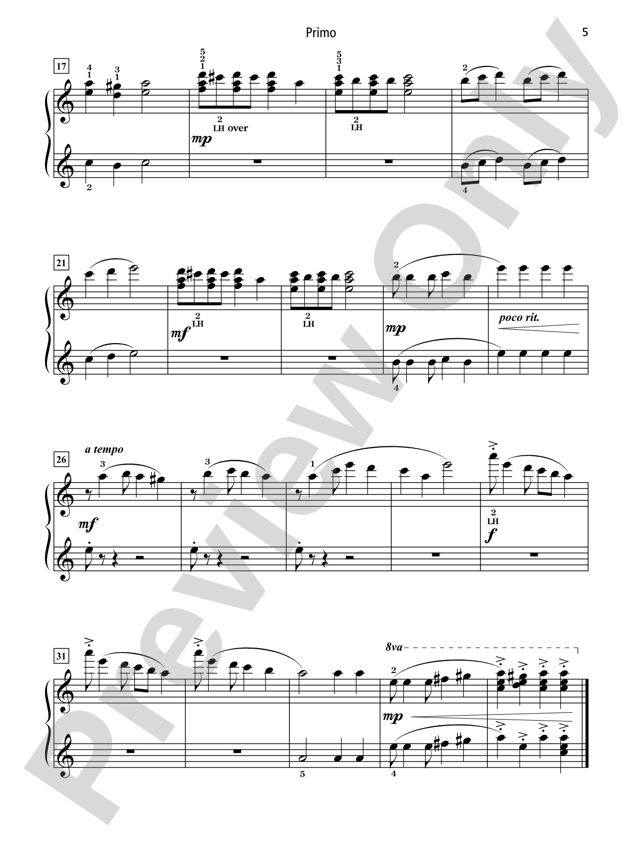 Grand Duets for Piano, Book 4: 6 Early Intermediate Pieces for One Piano, Four Hands: Piano Duets & Four Hands