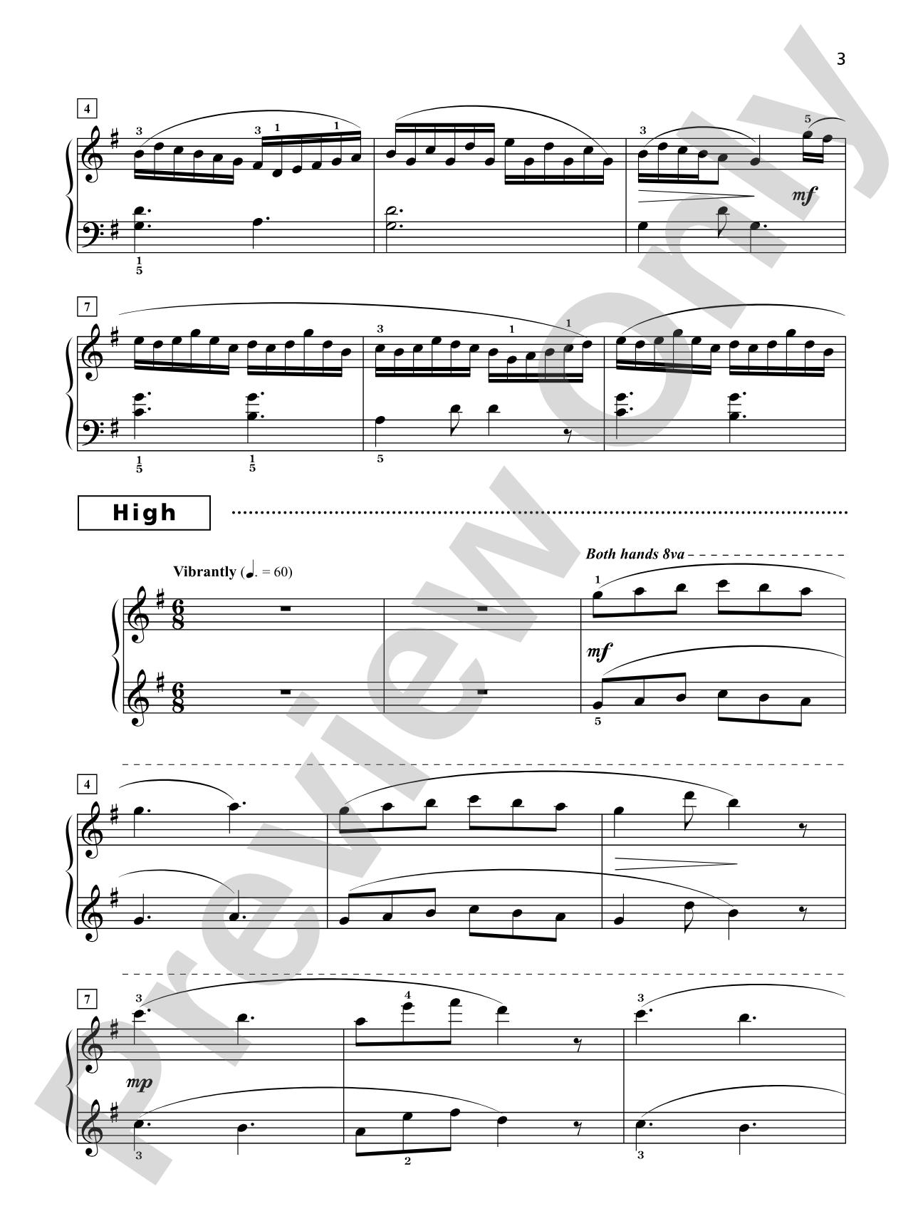 Grand Trios for Piano, Book 6: 4 Late Intermediate Pieces for One Piano, Six Hands: Piano