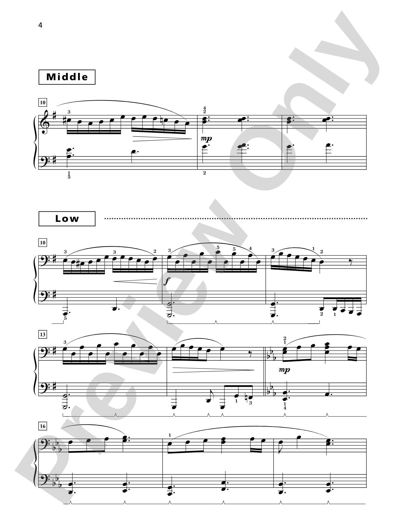 Grand Trios for Piano, Book 6: 4 Late Intermediate Pieces for One Piano, Six Hands: Piano