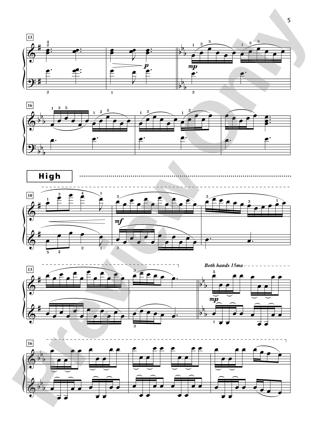 Grand Trios for Piano, Book 6: 4 Late Intermediate Pieces for One Piano, Six Hands: Piano