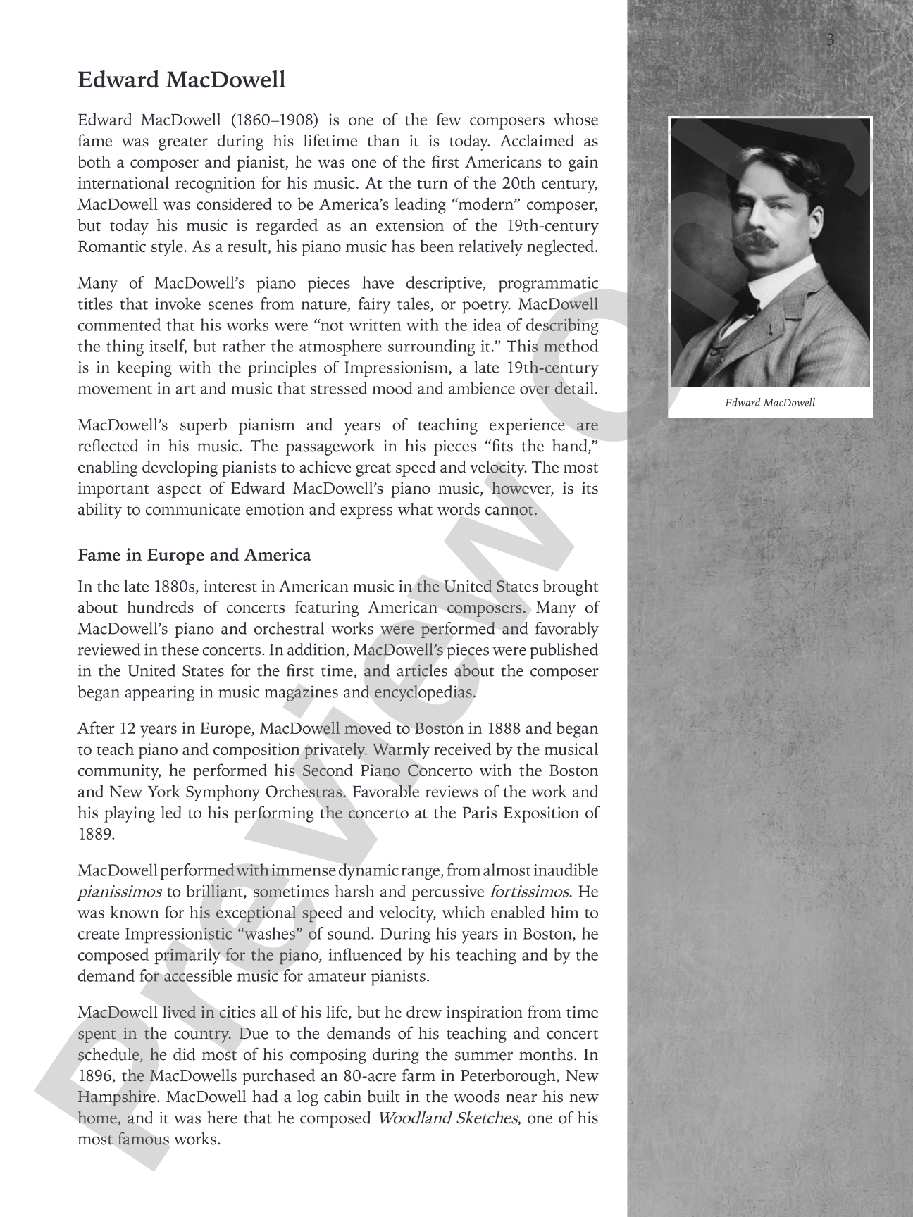 Classics for the Advancing Pianist: Edward MacDowell, Book 2: Late Intermediate to Early Advanced Repertoire: Piano