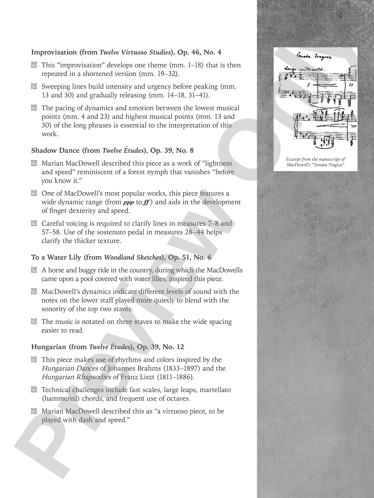 Classics for the Advancing Pianist: Edward MacDowell, Book 2: Late Intermediate to Early Advanced Repertoire: Piano