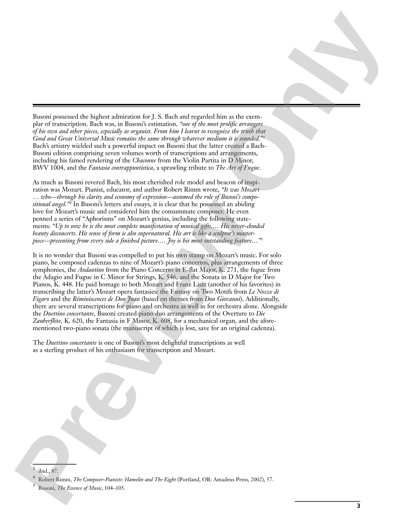 Mozart/Busoni: Duettino concertante: Based on the Finale of Mozart's Piano Concerto in F Major, K. 459 - Piano Duo (2 Pianos, 4 Hands): Piano Duets & Four Hands