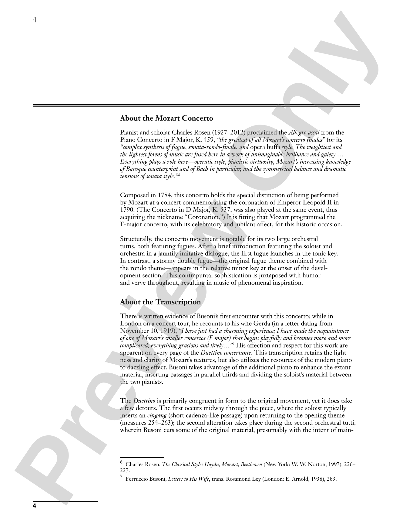 Mozart/Busoni: Duettino concertante: Based on the Finale of Mozart's Piano Concerto in F Major, K. 459 - Piano Duo (2 Pianos, 4 Hands): Piano Duets & Four Hands