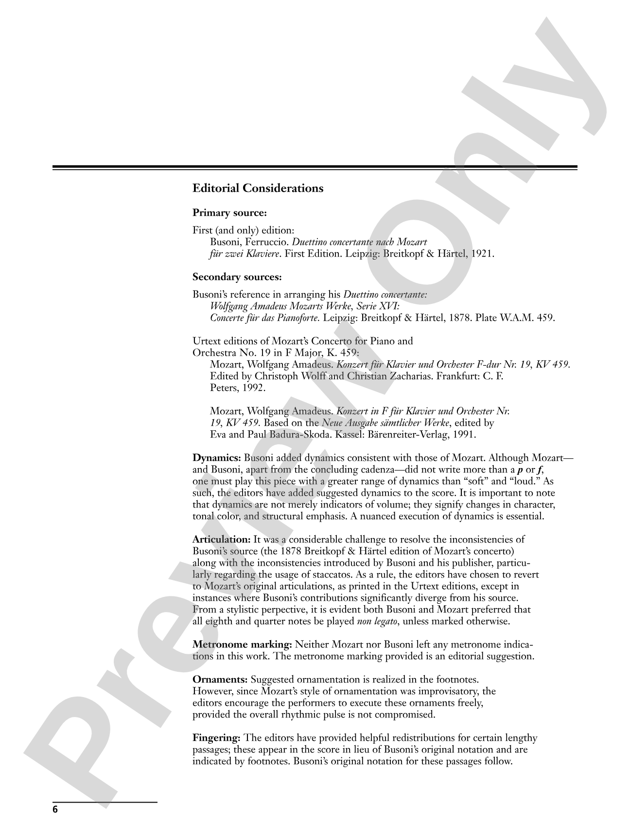 Mozart/Busoni: Duettino concertante: Based on the Finale of Mozart's Piano Concerto in F Major, K. 459 - Piano Duo (2 Pianos, 4 Hands): Piano Duets & Four Hands
