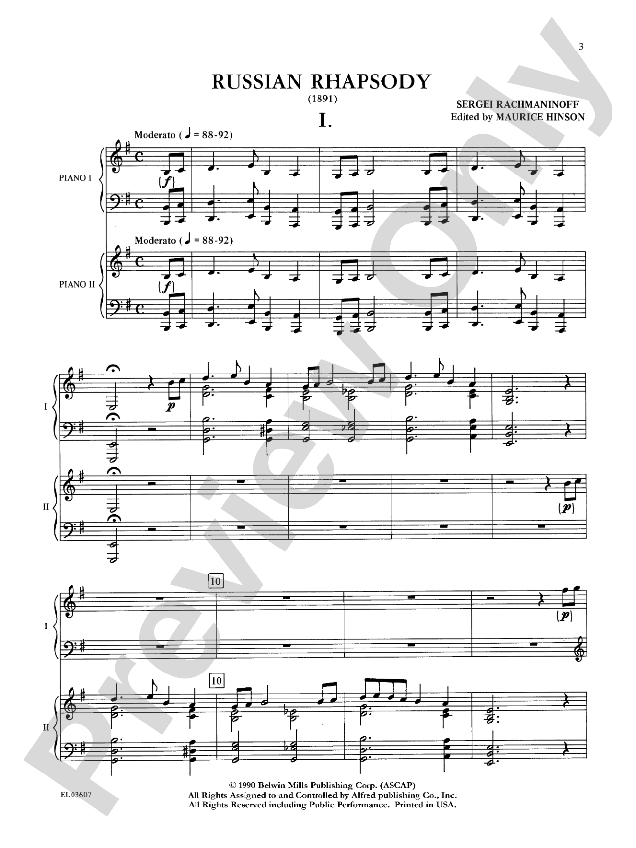 Russian Rhapsody - Piano Duo (2 Pianos, 4 Hands): Piano Duets & Four Hands