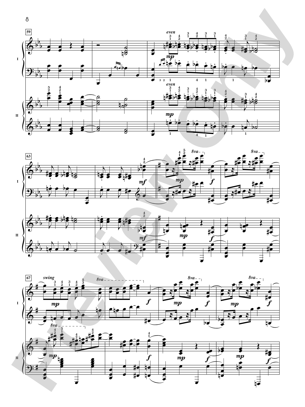 Four Songs by George Gershwin - Piano Duo (2 Pianos, 4 Hands): Piano Duets & Four Hands