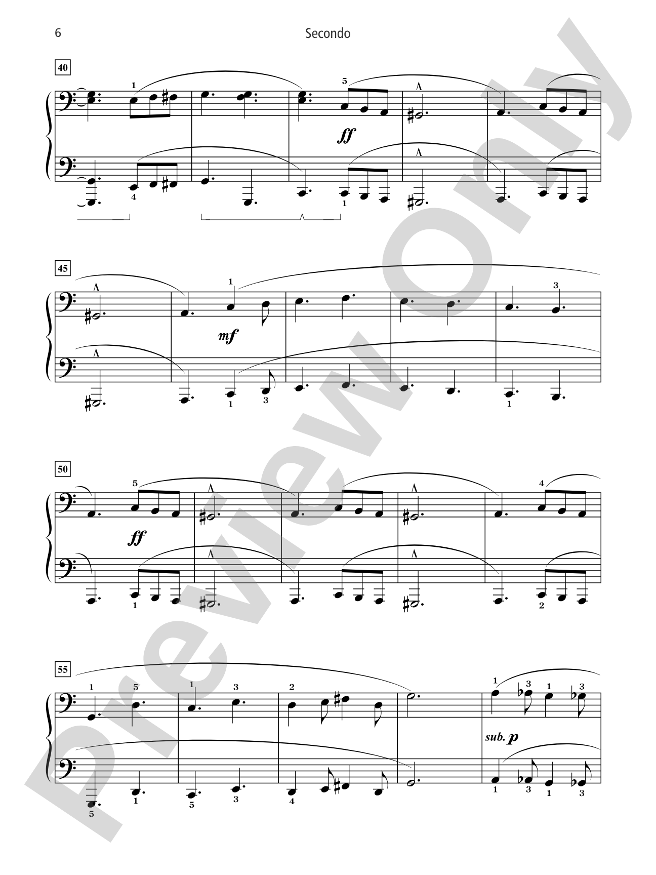 Grand Duets for Piano, Book 6: 5 Late Intermediate Pieces for One Piano, Four Hands: Piano Duets & Four Hands