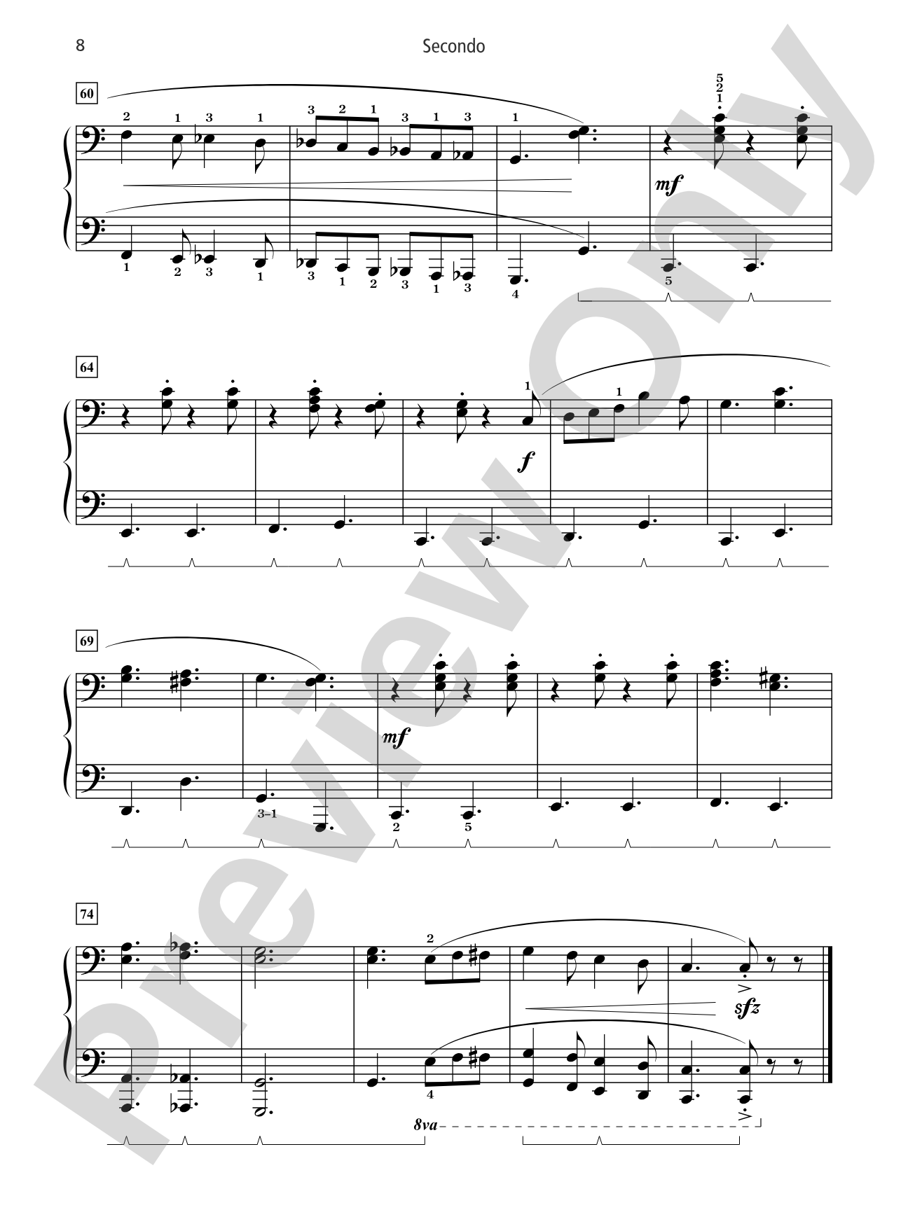 Grand Duets for Piano, Book 6: 5 Late Intermediate Pieces for One Piano, Four Hands: Piano Duets & Four Hands