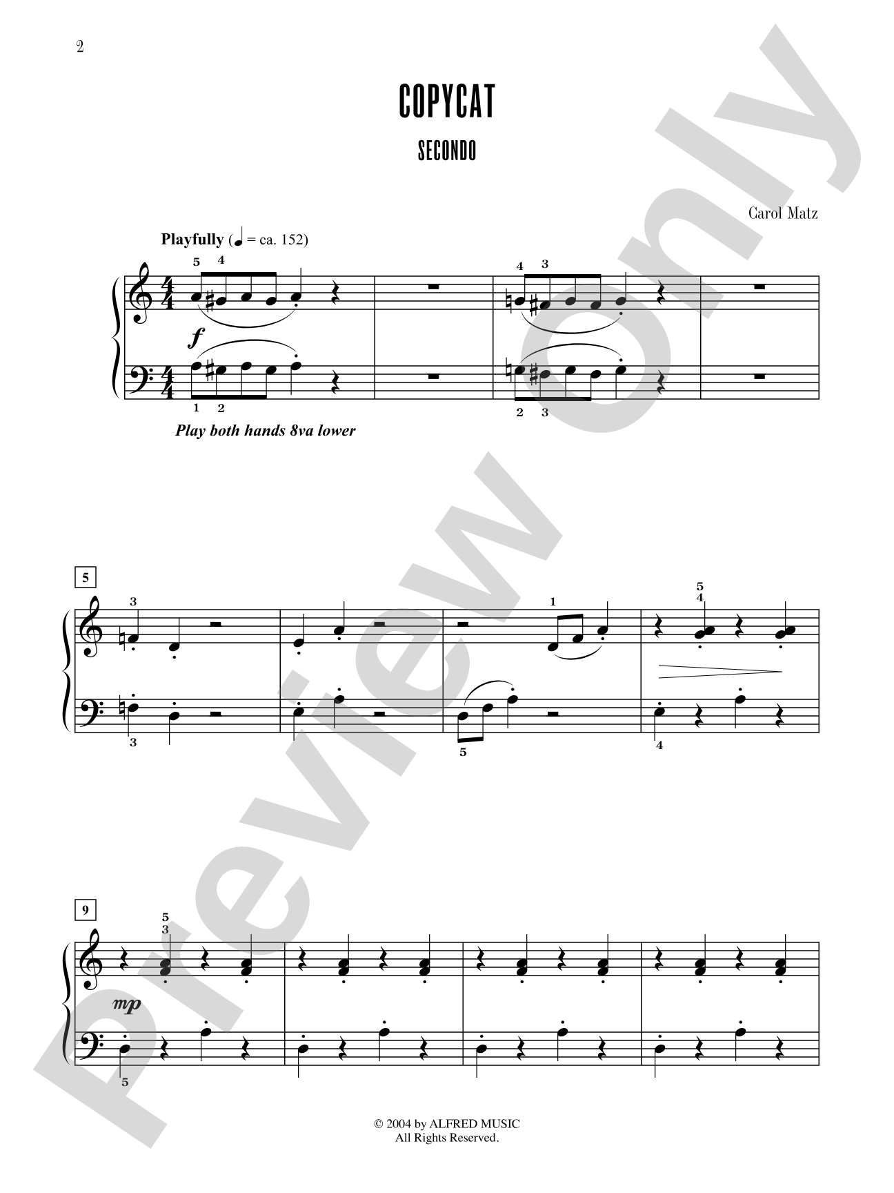 Contest Winners for Two, Book 2: 7 Original Piano Duets from the Alfred, Belwin, and Myklas Libraries: Piano Duets & Four Hands