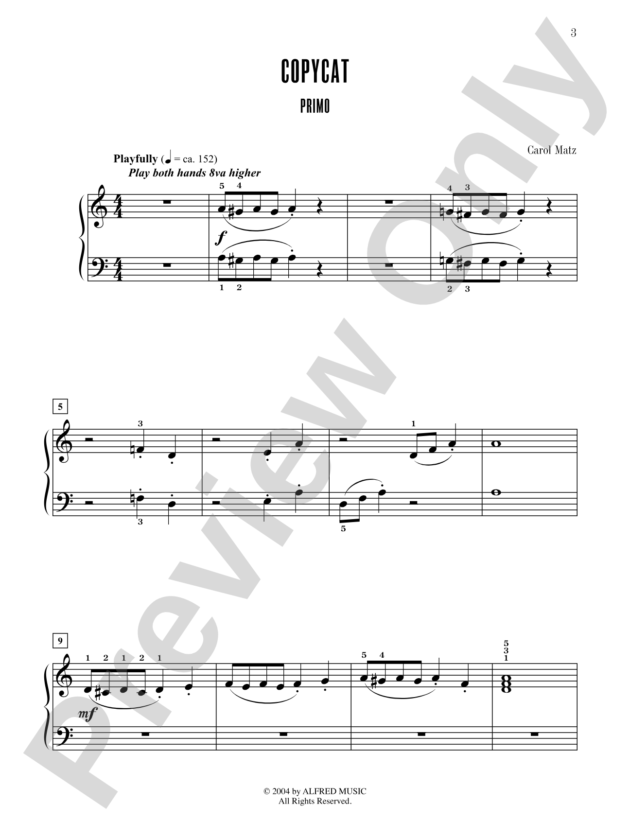 Contest Winners for Two, Book 2: 7 Original Piano Duets from the Alfred, Belwin, and Myklas Libraries: Piano Duets & Four Hands
