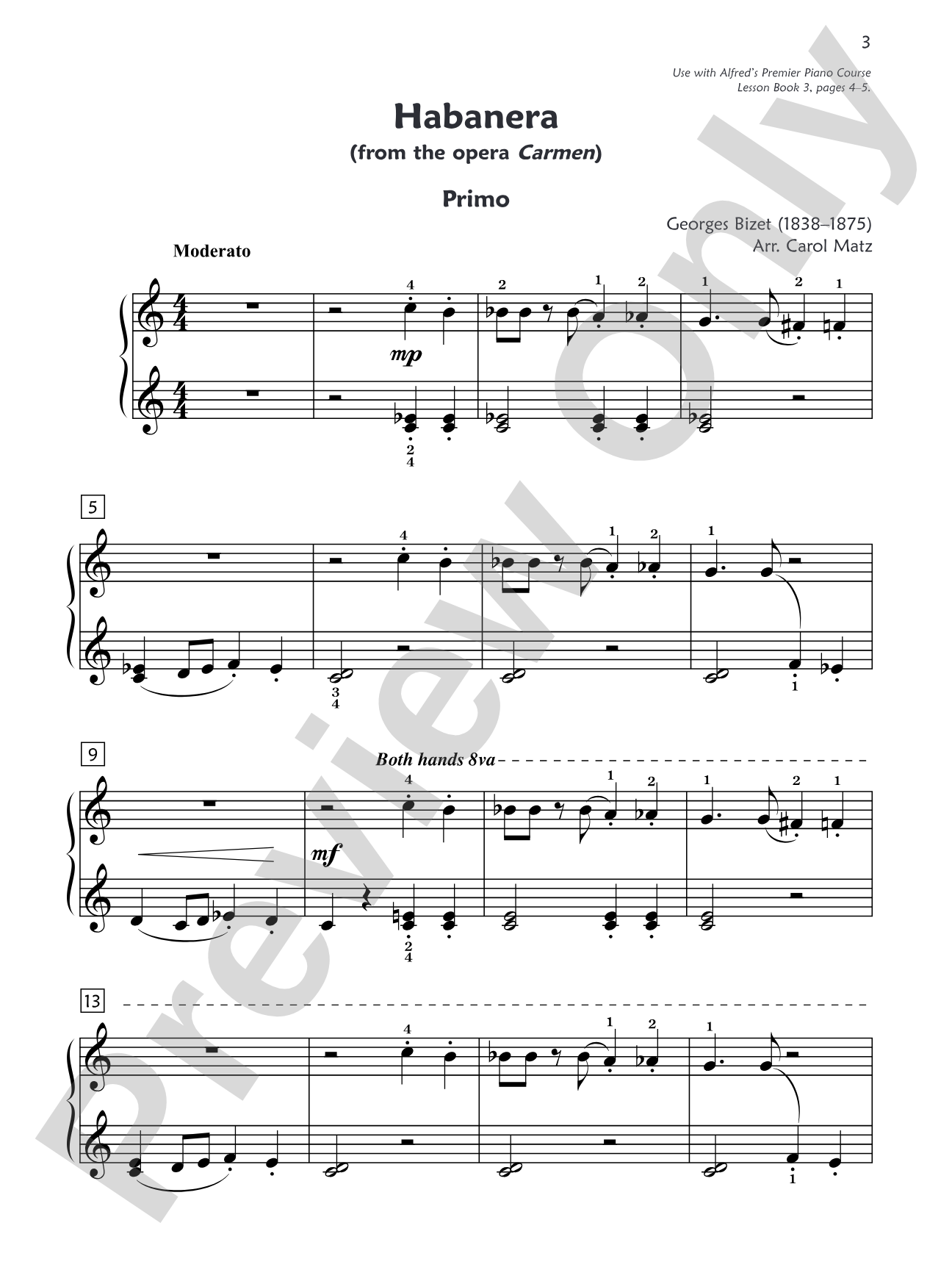 Premier Piano Course, Duet 3: Piano Duets & Four Hands