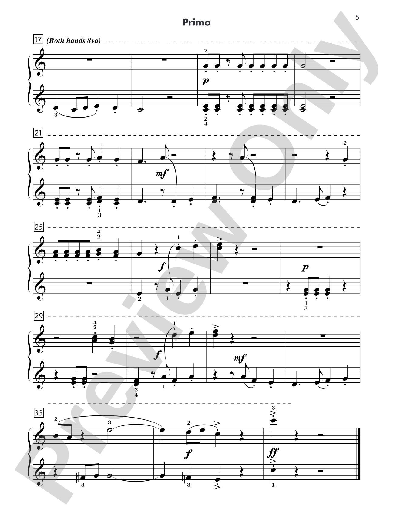 Premier Piano Course, Duet 3: Piano Duets & Four Hands