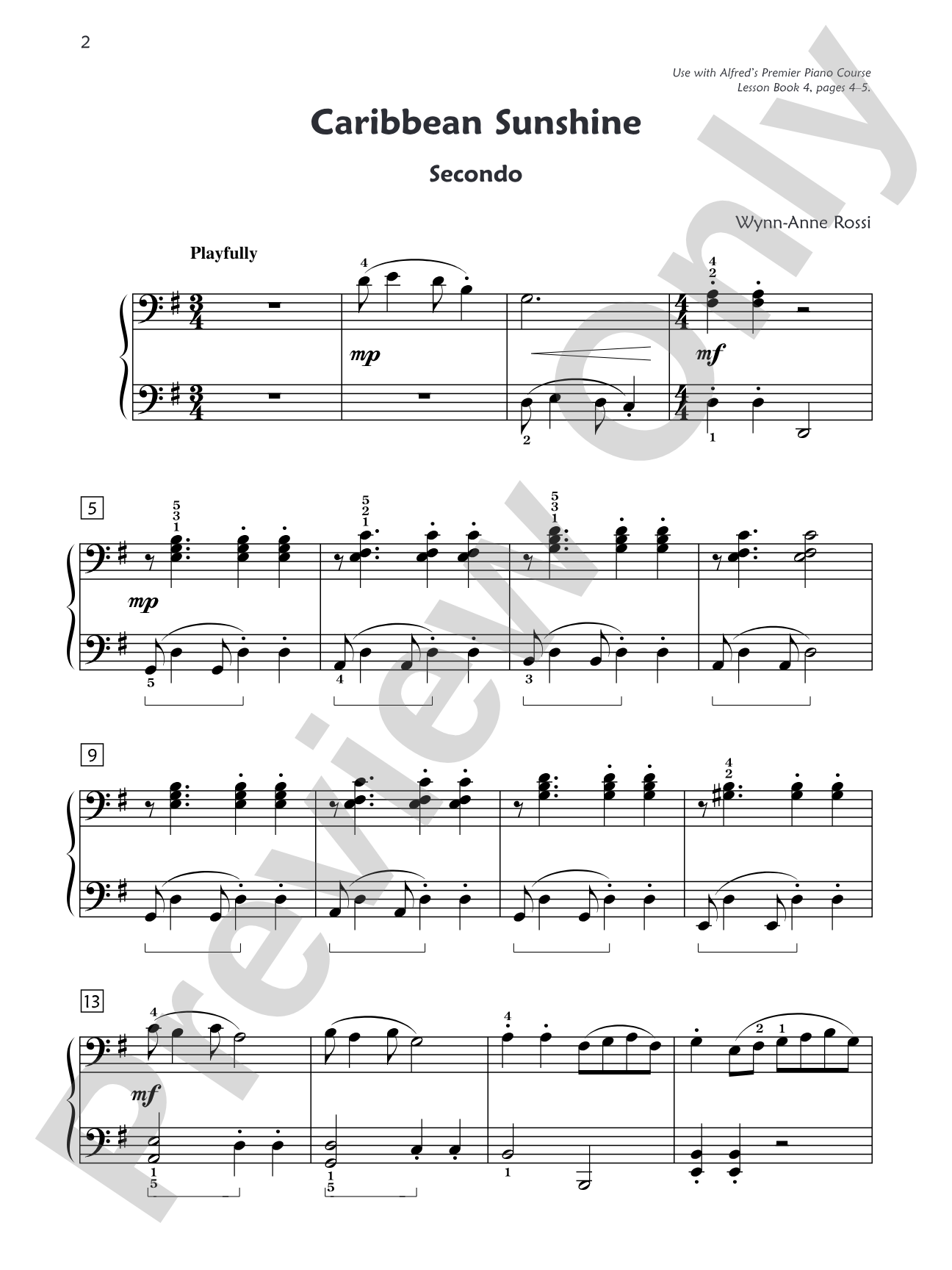 Premier Piano Course, Duet 4: Piano Duets & Four Hands