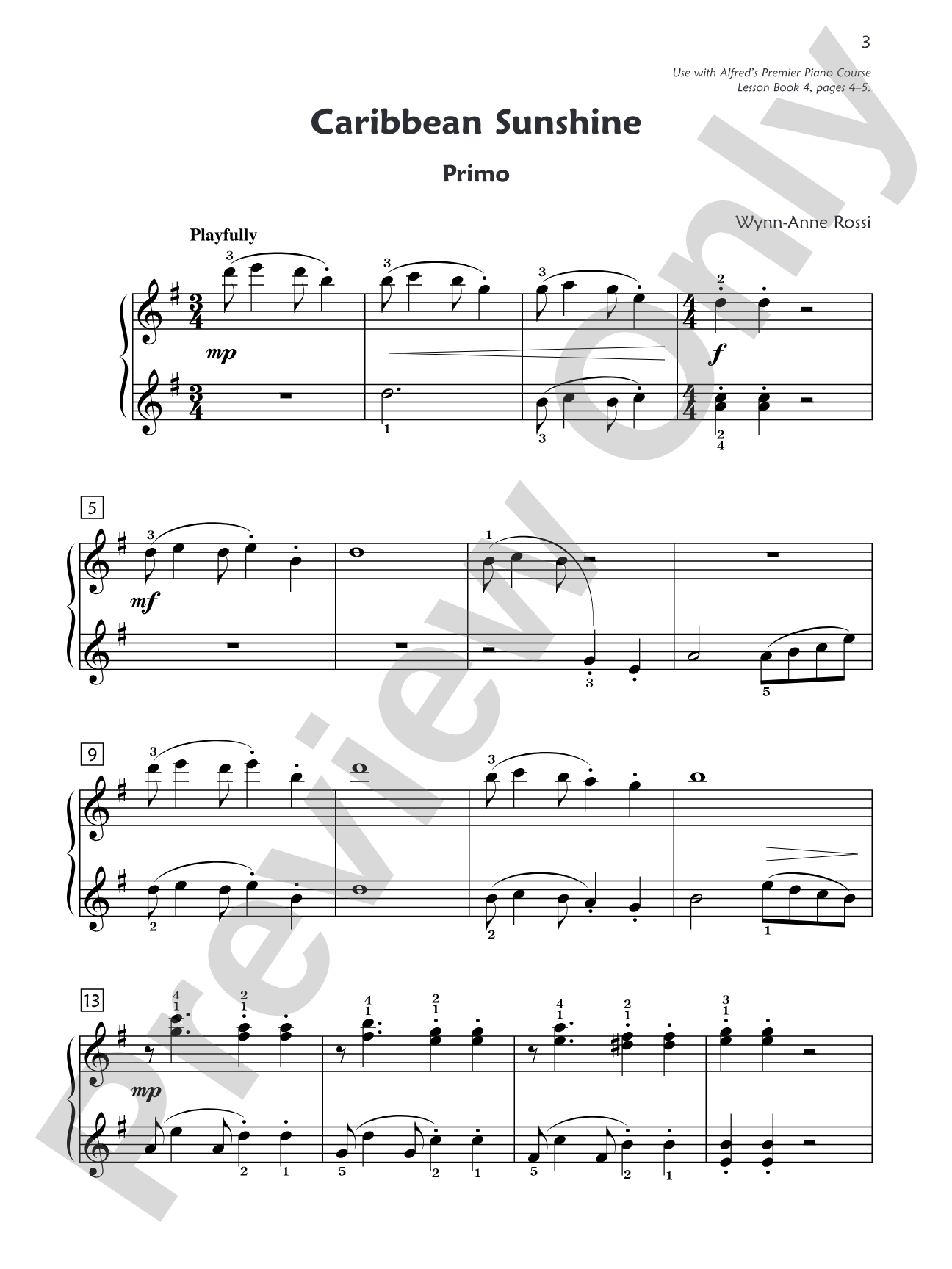 Premier Piano Course, Duet 4: Piano Duets & Four Hands