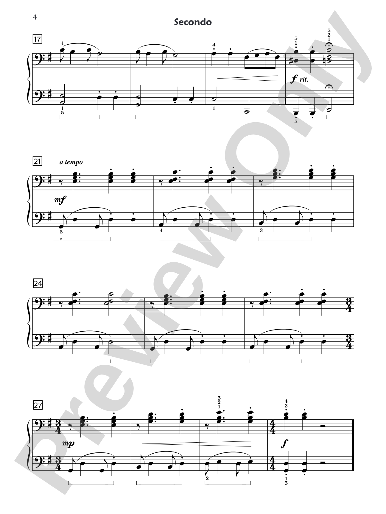 Premier Piano Course, Duet 4: Piano Duets & Four Hands