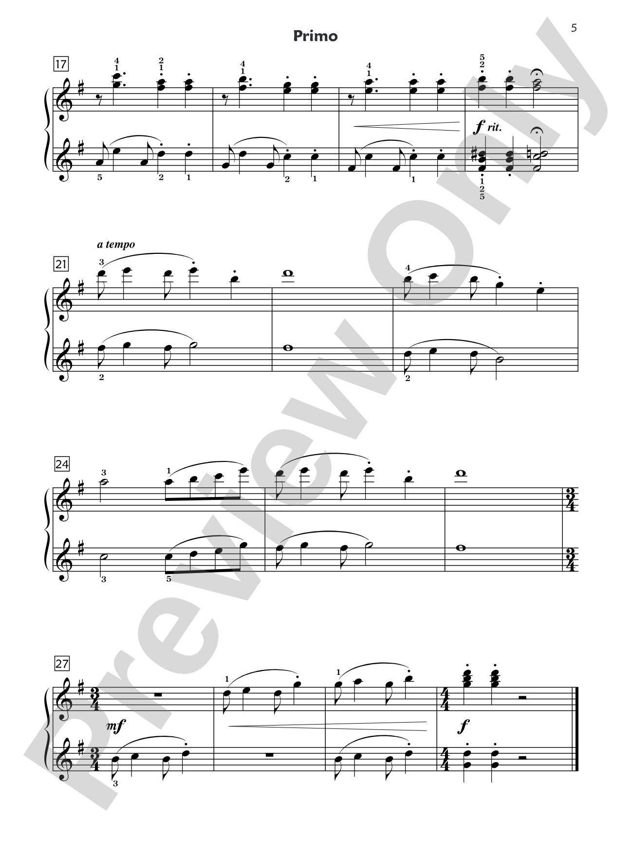 Premier Piano Course, Duet 4: Piano Duets & Four Hands