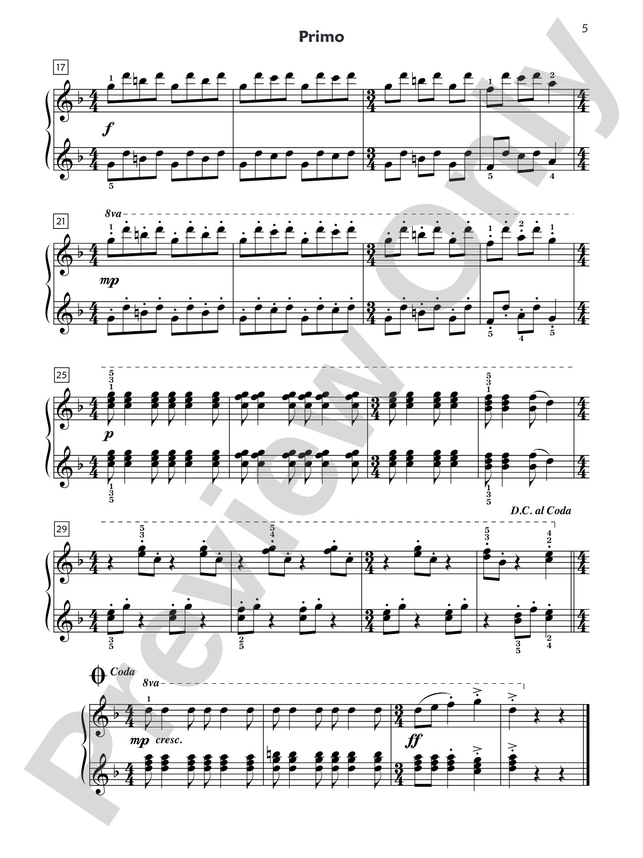 Premier Piano Course, Duet 6: Piano Duets & Four Hands