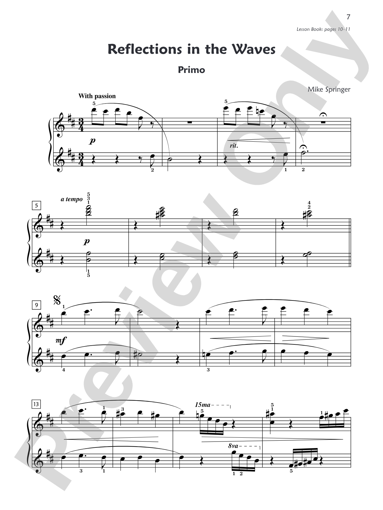 Premier Piano Course, Duet 6: Piano Duets & Four Hands