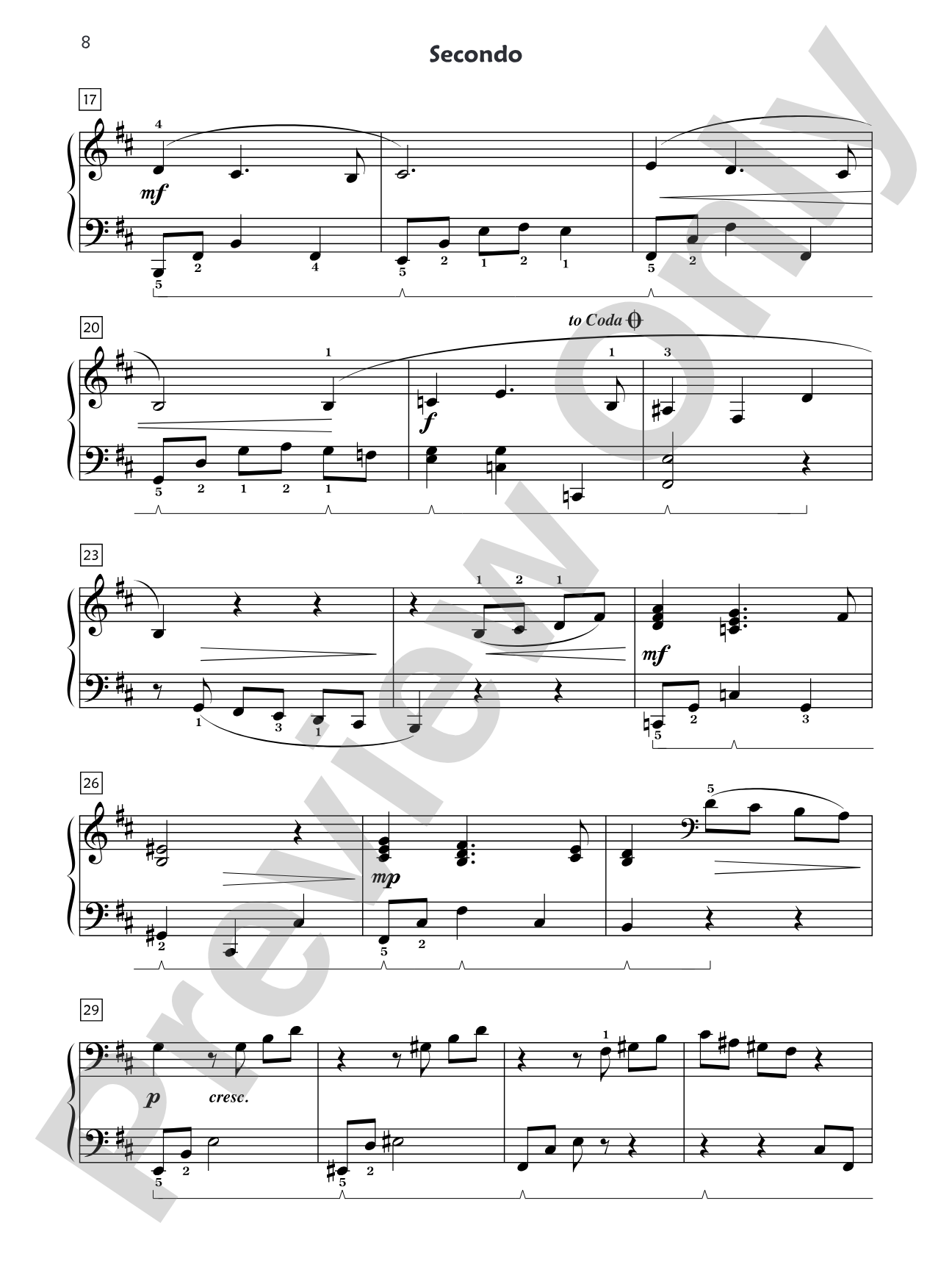 Premier Piano Course, Duet 6: Piano Duets & Four Hands