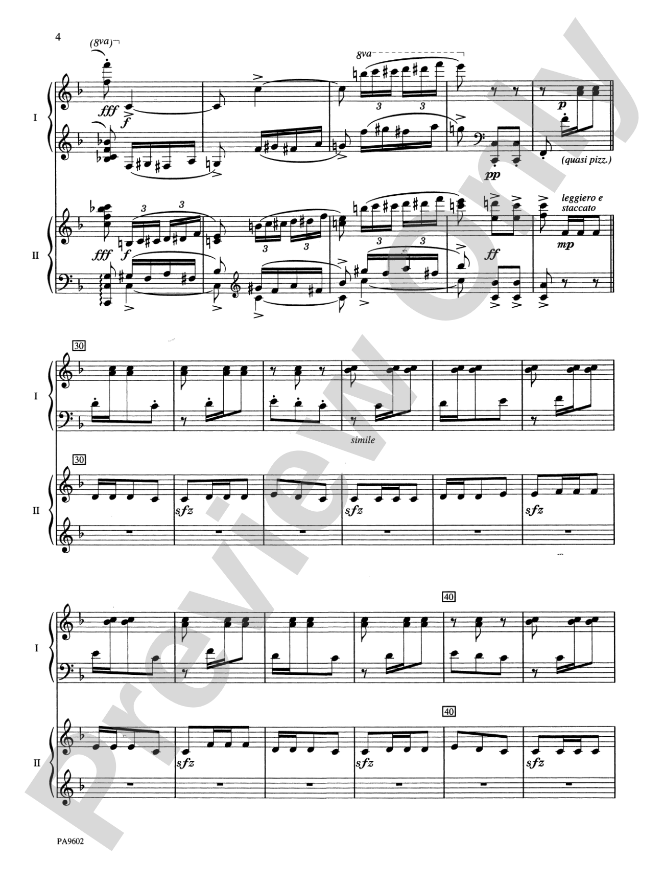 España Rhapsody: Concert Transcription for Two Pianos: Piano Duets & Four Hands