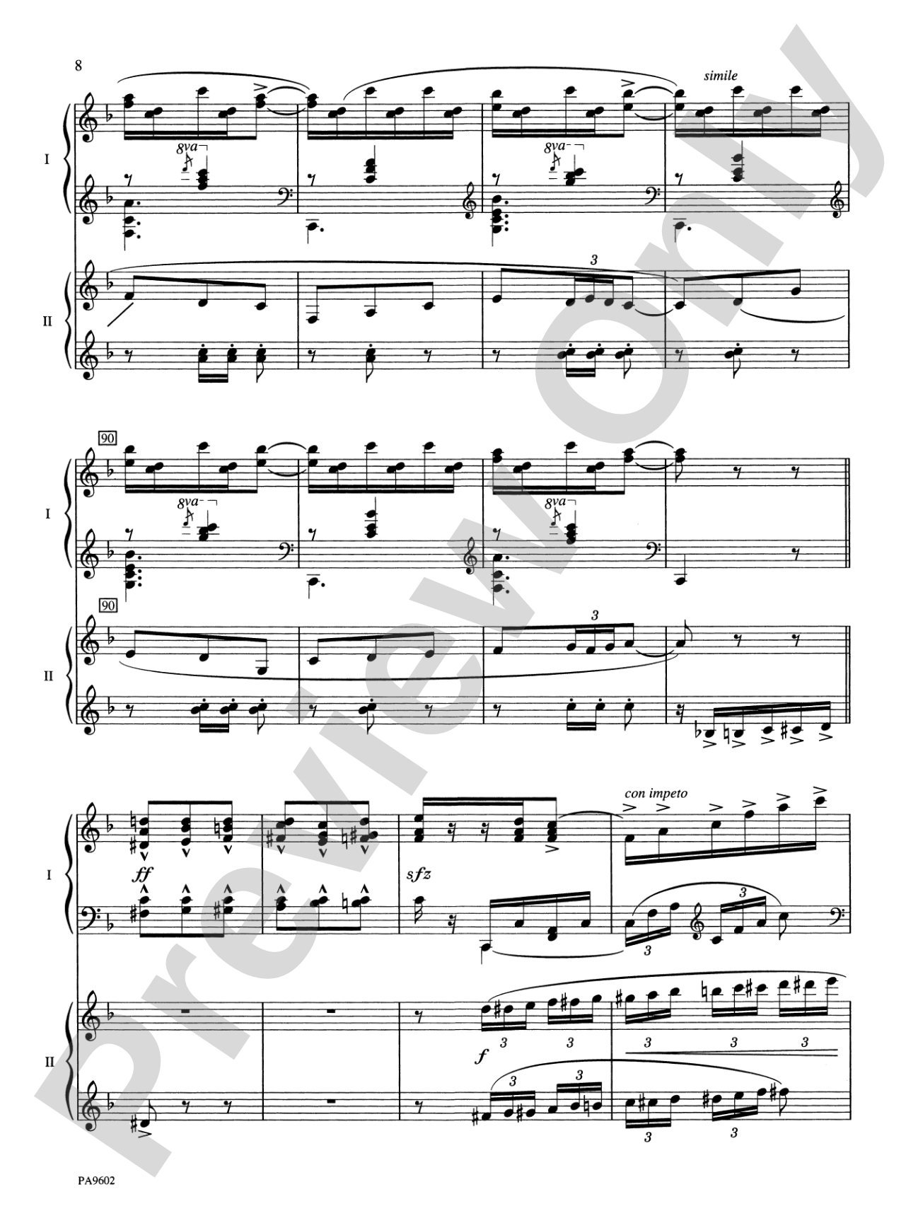 España Rhapsody: Concert Transcription for Two Pianos: Piano Duets & Four Hands